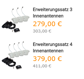 Erweiterungssatz Innenantennen GSM 3G 4G Repeater